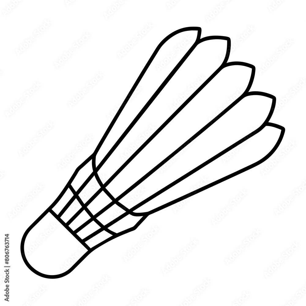 Feather cock line art vector illustration Feather cock line art vector illustration