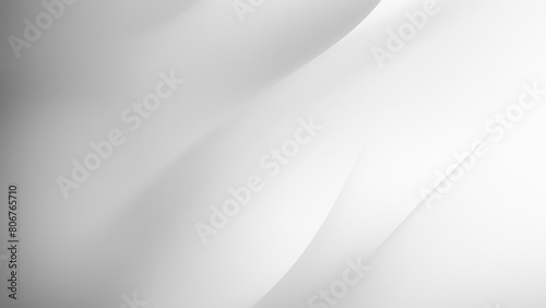 White Abstract Background with Soft Curved Shadows