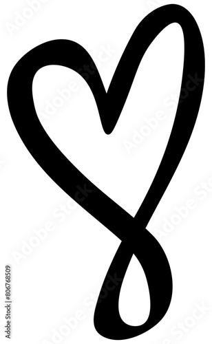 Heart shape symbol . Heart icon . Vector 