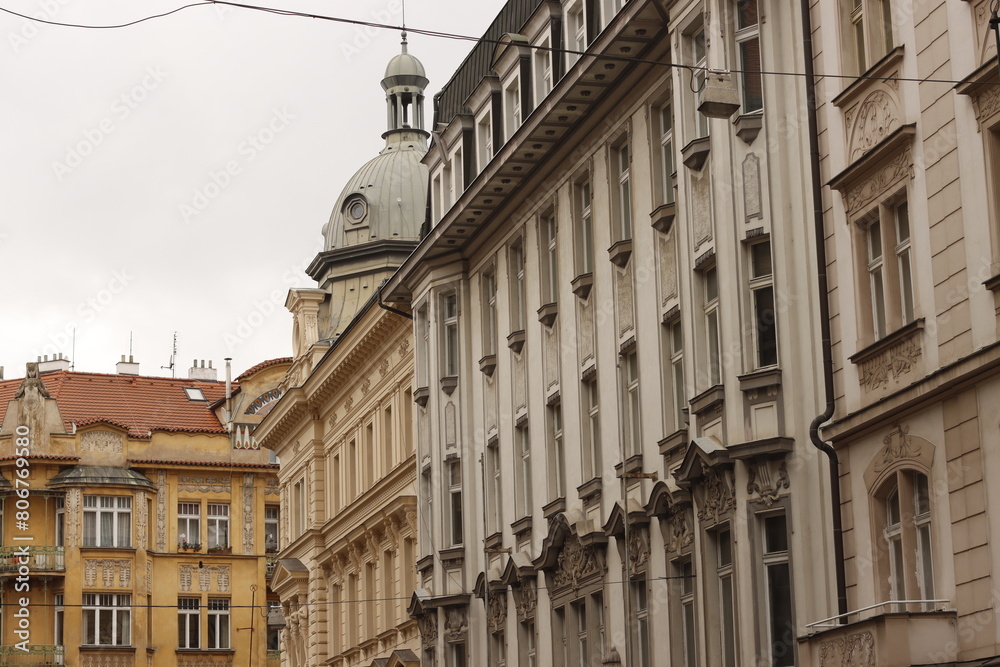 Building in the downtown of Prague,  Czech Republic