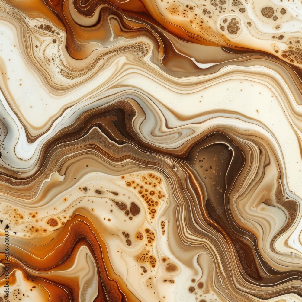 Abstract Organic Shapes with Milk and Coffee Swirls in Burnt Orange and Peach Fuzz
Abstract Organic Shapes with Milk and Coffee Swirls in Burnt Orange and Peach Fuzz