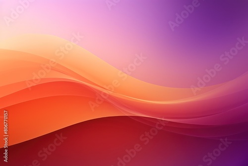 Purple orange wave template empty space rough grainy noise grungy texture color gradient rough abstract background shine bright light and glow 