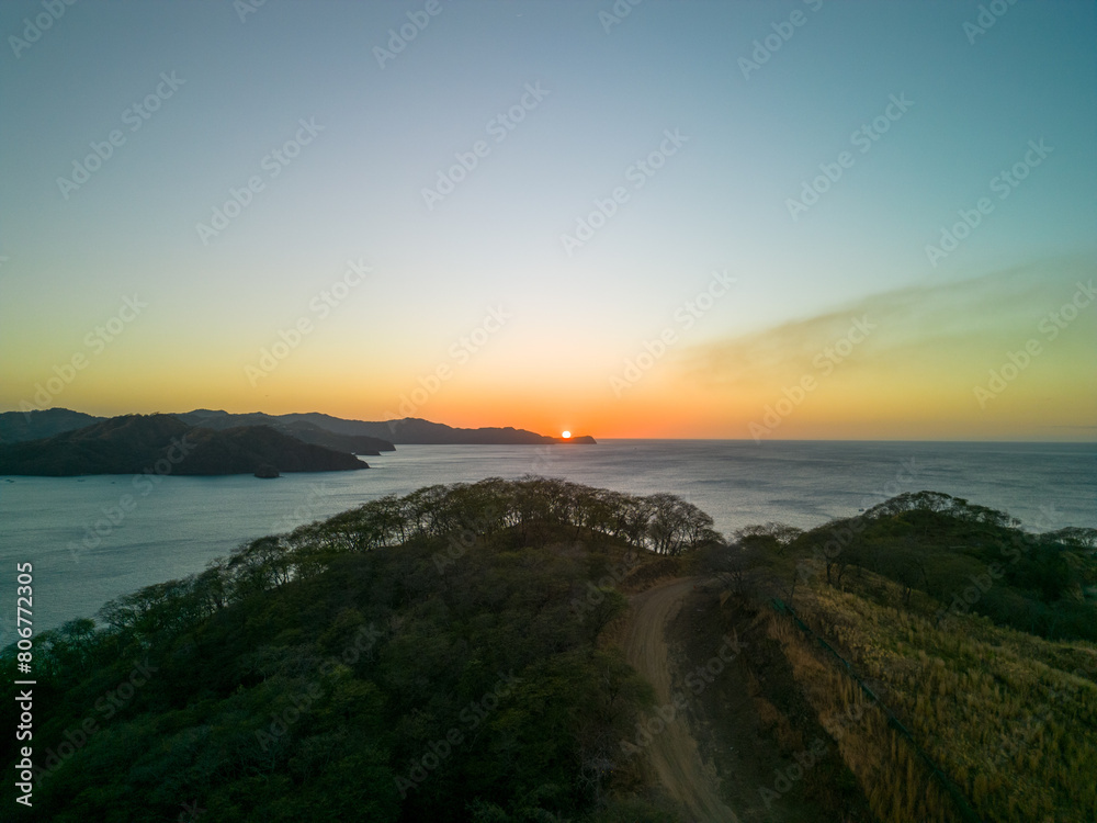 Scenic sunset view in Guanacaste, Costa Rica