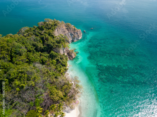 Aerial view of Quesera Beach, Puntarenas, Costa Rica