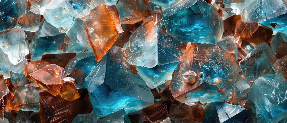 Saturated solution of a copper sulfate with crystal seed growth Saturated solution of a copper sulfate with crystal seed growth