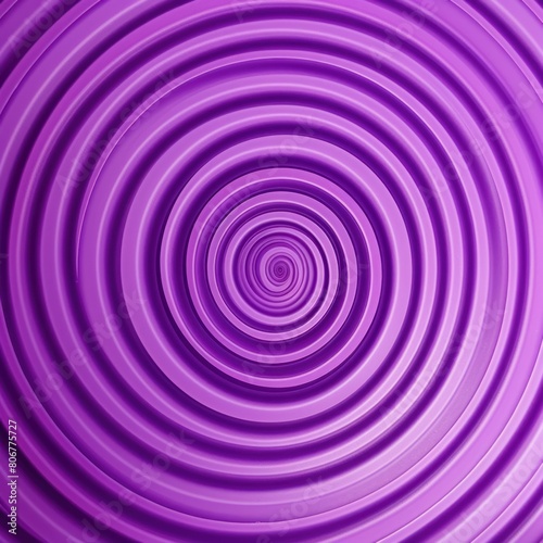 Purple thin concentric rings or circles fading out background wallpaper banner flat lay top view from above on white background with copy space blank 