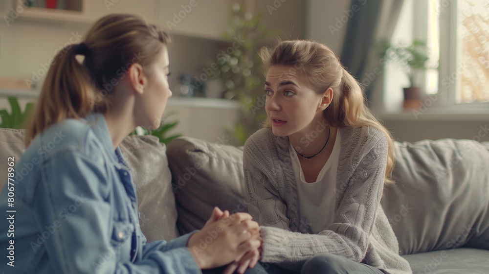 mom explaining something to kid mom explaining something to kid