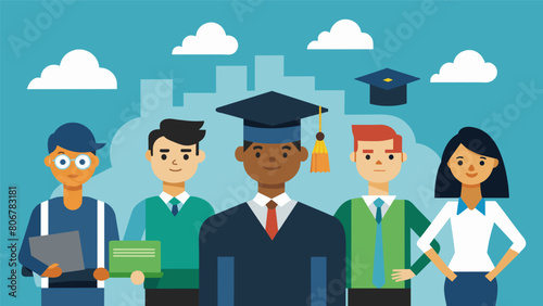 In many cases students attending trade school can enter the workforce immediately after graduation while their counterparts at fouryear colleges may. Vector illustration