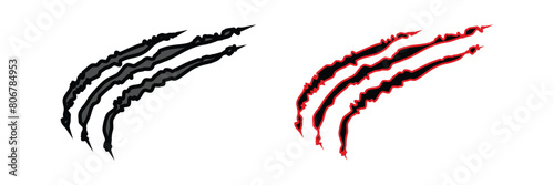 Claws scratches icon
