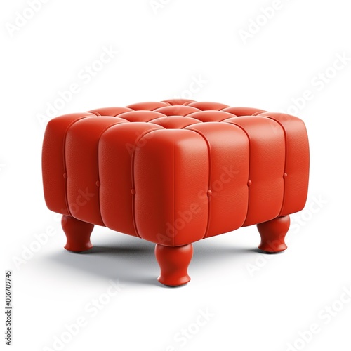 Footstool brickred photo