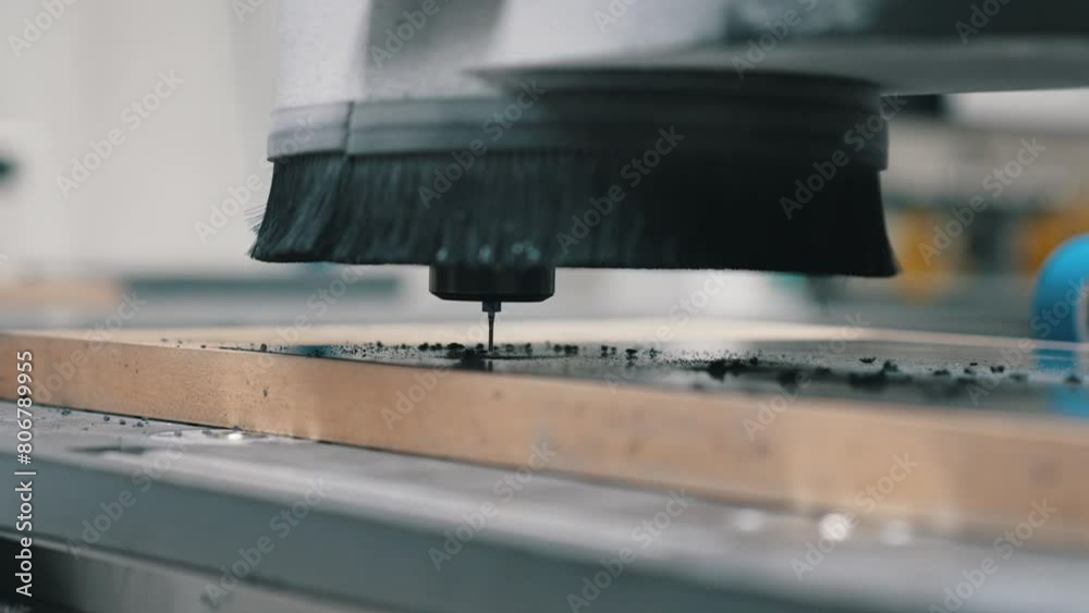 closeup of the machine working on the guitar fingerboard. High quality 4k footage closeup of the machine working on the guitar fingerboard. High quality 4k footage