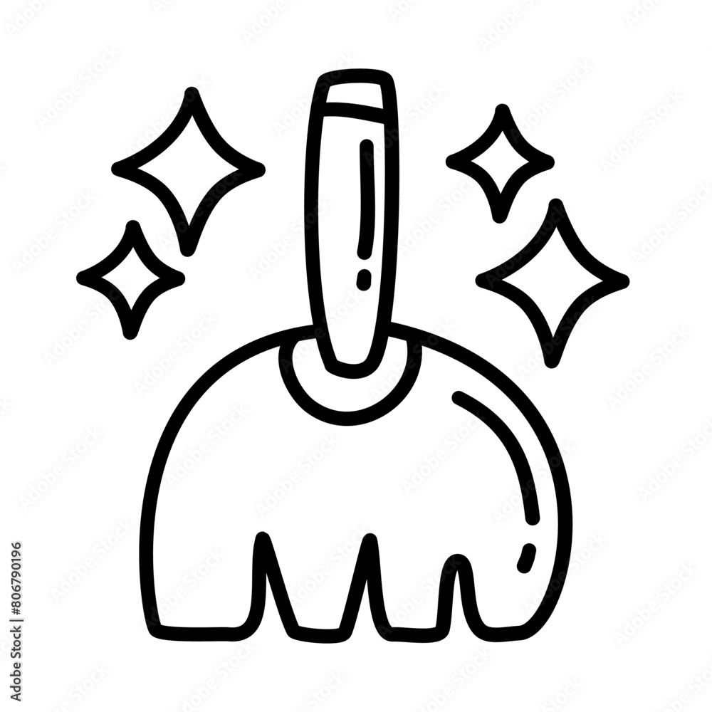 broom of cleaning service doodle icons broom of cleaning service doodle icons