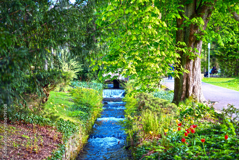 Die Orb im Kurpark von Bad Orb (Hessen, Deutschland) Die Orb im Kurpark von Bad Orb (Hessen, Deutschland)