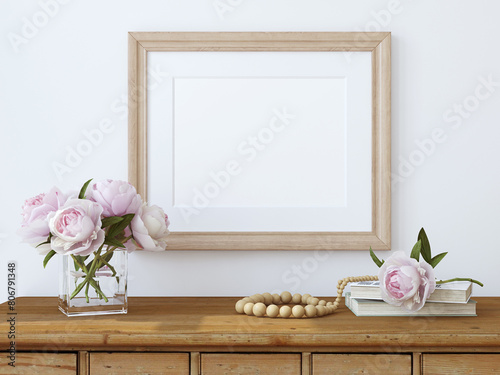 Frame mockup. Interior deco...
