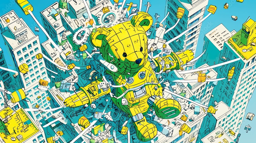 Obraz premium Robotic Bear