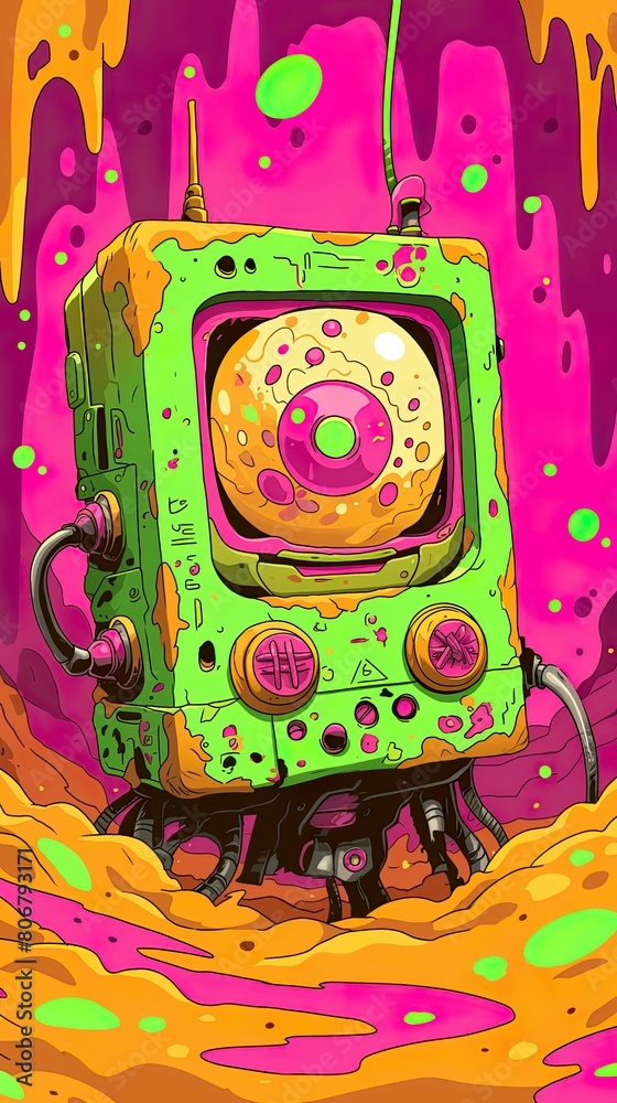 Obraz premium Robotic Submersible Rover, Macro shot