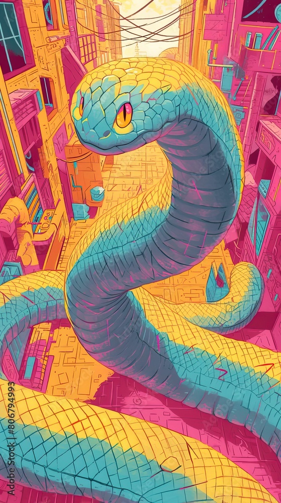 Stone serpent