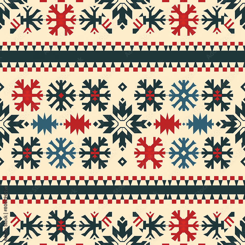Floral seamless patterns for fabric, wallpaper, and other design projects featuring flowers in ethnic, geometric, nordic, and retro styles Floral seamless patterns for fabric, wallpaper, and other design projects featuring flowers in ethnic, geometric, nordic, and retro styles