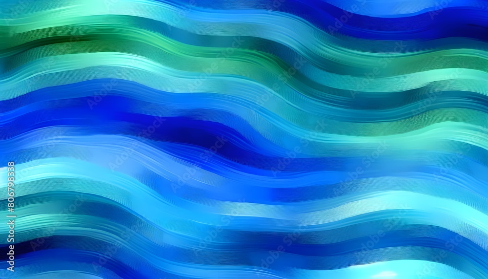 A soothing abstract with waves of blue and green resembling the ocean abstract background