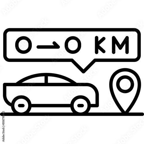 Distance Travelled Icon