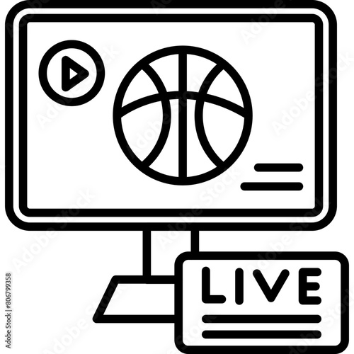 Basketball Live Streaming Icon