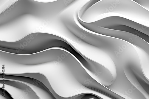 timeless of an abstract surface pattern characterized by fluid white wavy lines, providing a chic and contemporary backdrop for any design application.