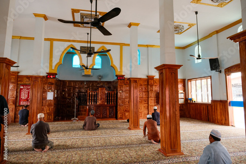 Interior of Siem Reap Mosque in Muslim Village, Cambodia