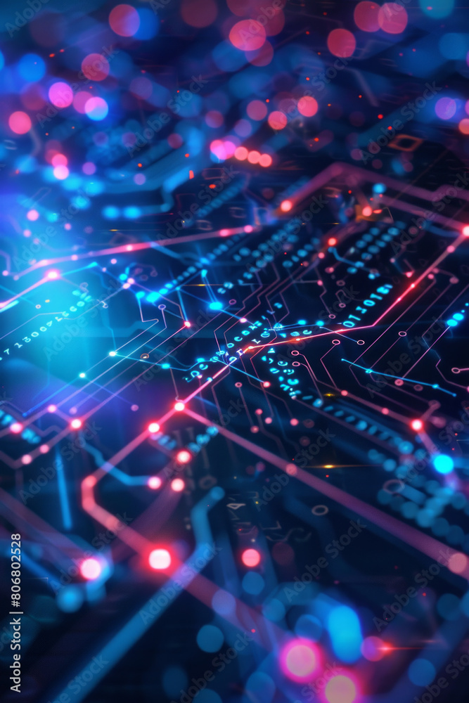 Vibrant technology background with cool, glowing lines Vibrant technology background with cool, glowing lines