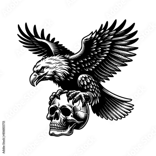 eagle and skull