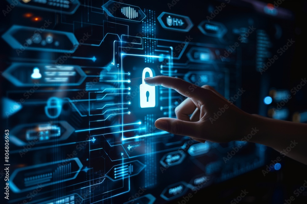 Implement a robust shield for your network using a trunk tuple and futuristic technology for 3D encryption, securing electronic cloud information and privacy through a tunnel.
