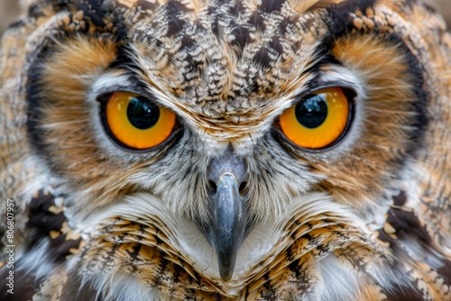 Great Grey Owl portrait, beautiful owl close-up. Beautiful simple AI generated image in 4K, unique.