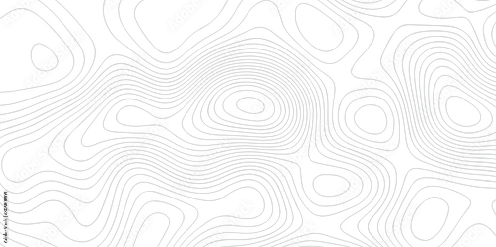 Topographic map background geographic line map with elevation assignments. The black on white contours vector topography stylized height of the lines map.	