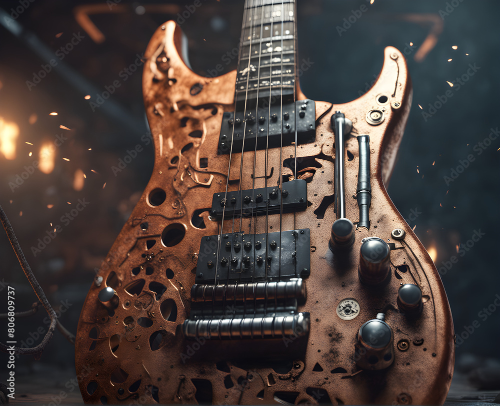 © Юрий Эглитис - electric guitar on the wall © Юрий Эглитис - electric guitar on the wall