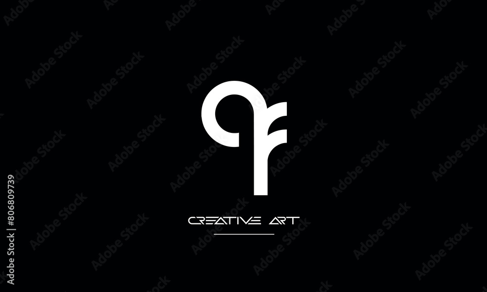 GF, FG, G, F abstract letters logo monogram GF, FG, G, F abstract letters logo monogram