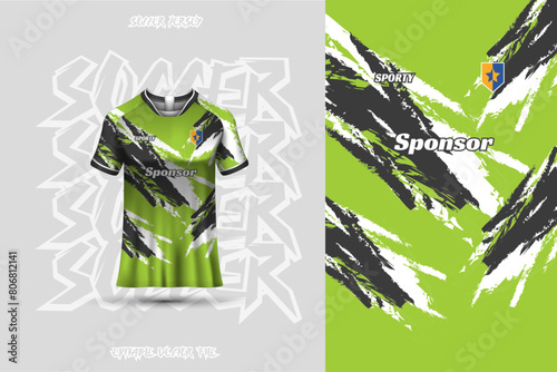 Football jersey design template, suitable for jersey design, background, poster.
