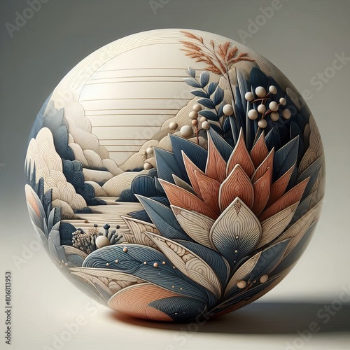  Glazed ceramic pottery, photorealistic va photo