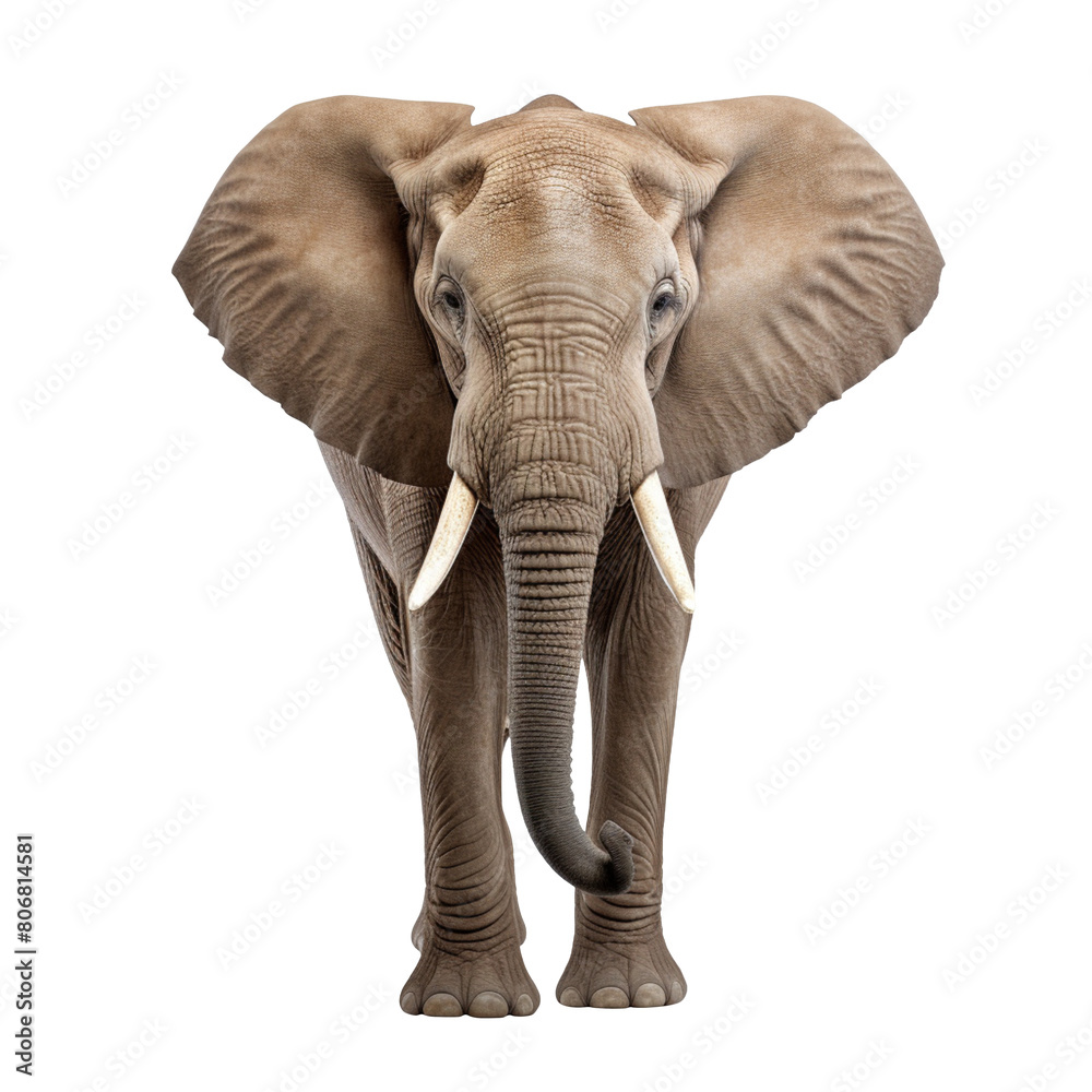 Fototapeta premium elephant isolated on transparent background