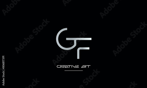 GF, FG, G, F abstract letters logo monogram