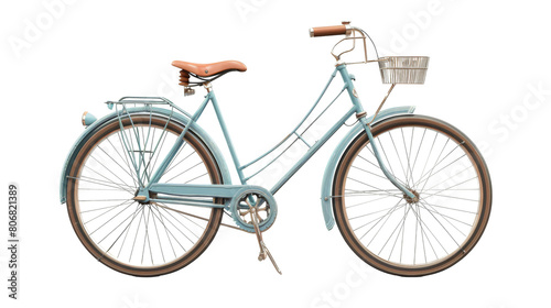 Classic Vintage Bicycle on transparent background