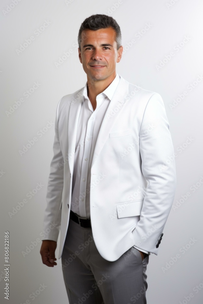 Businessman in white suit Businessman in white suit