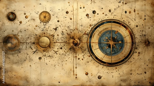 A celestial map of the Northern Hemisphere photo
