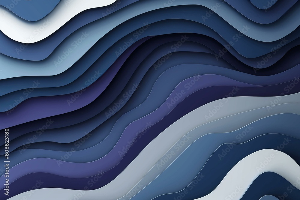 Obraz premium Blue and purple abstract waves background