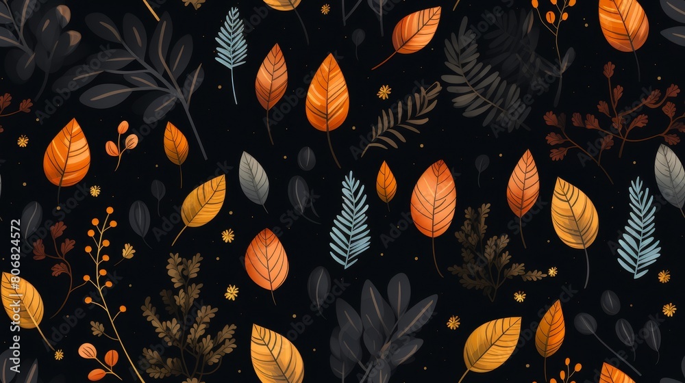 Seamless patterns autumn Seamless patterns autumn