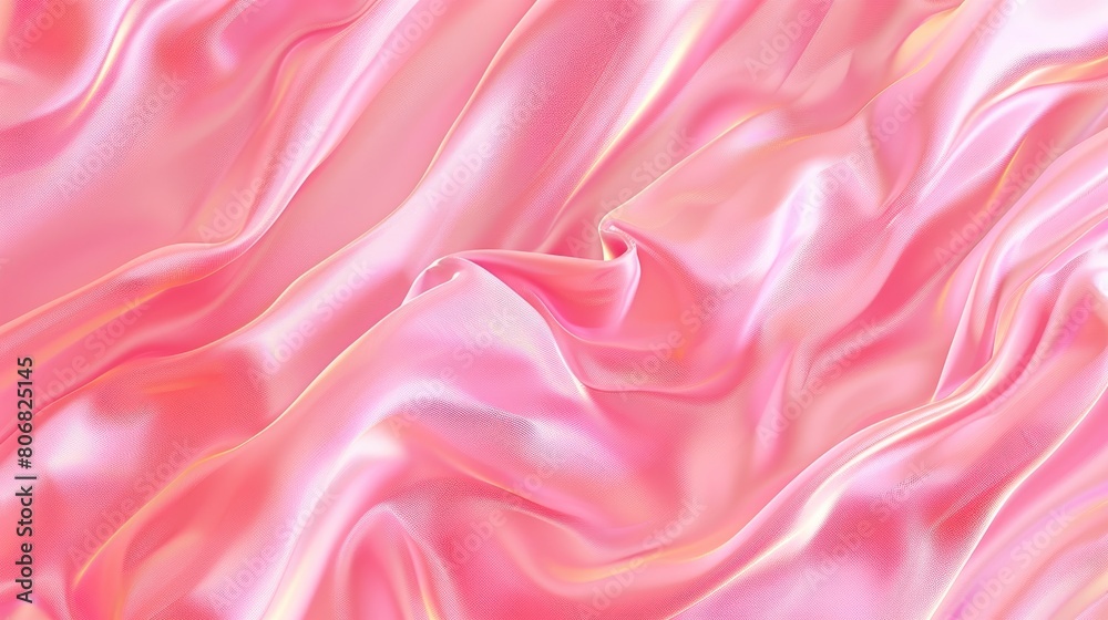 Obraz premium Background Of Flowing Cloth For Soft Product Presentation, Conveying A Sense Of Elegance And Grace, Cartoon Background