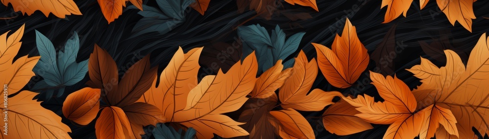 Seamless patterns autumn Seamless patterns autumn