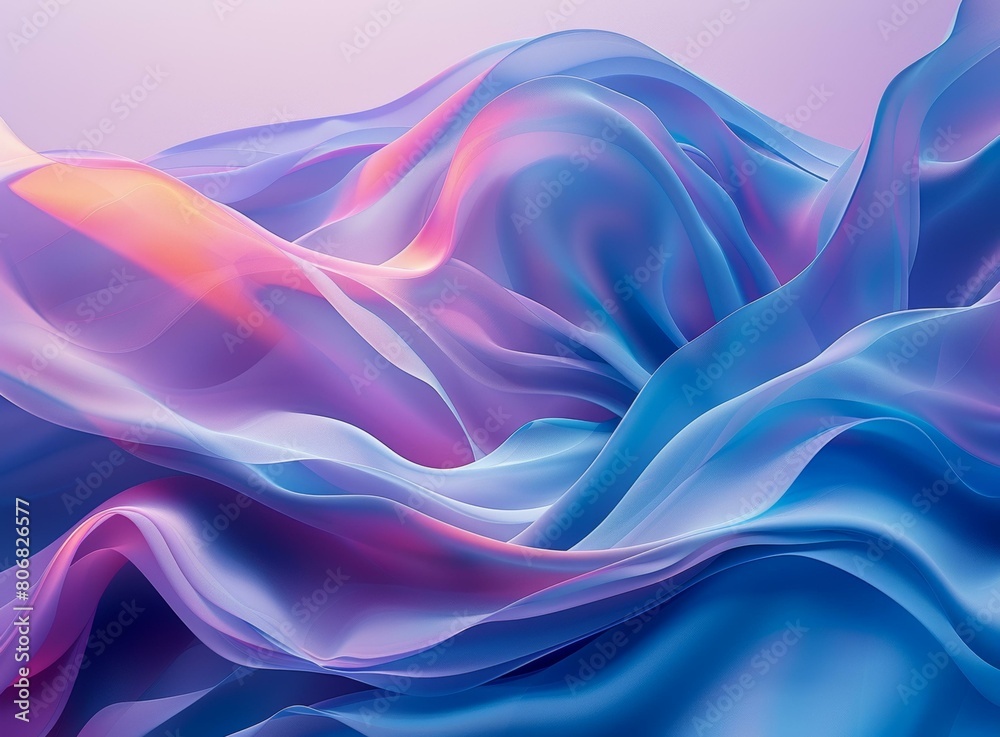 Obraz premium colorful abstract background with flowing liquid shapes