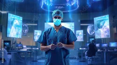 Futuristic Medical Technology in Action