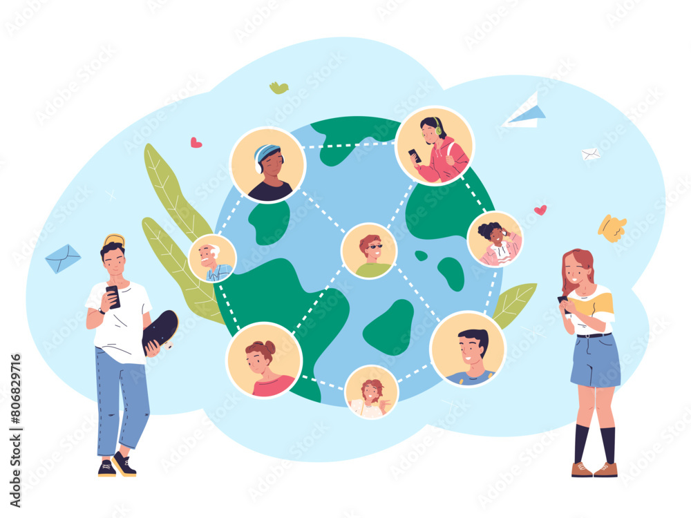 Worldwide connecting team. Social community collaboration, multinational world people staff work cooperation international employee Worldwide connecting team. Social community collaboration, multinational world people staff work cooperation international employee