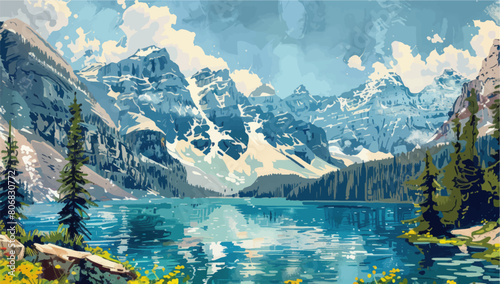 Beautiful mountain landscape