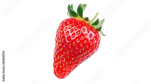 3d realistic isolated strawberries on transparency background
